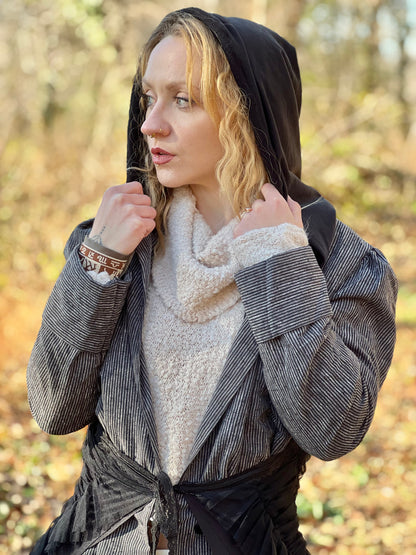 'Smoke' Layered Dark Fantasy Coat