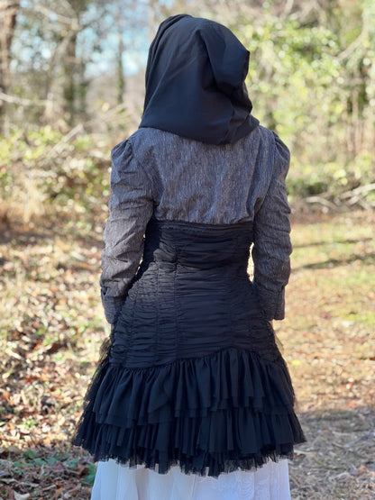 'Smoke' Layered Dark Fantasy Coat