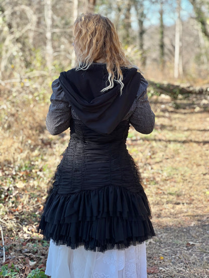 'Smoke' Layered Dark Fantasy Coat