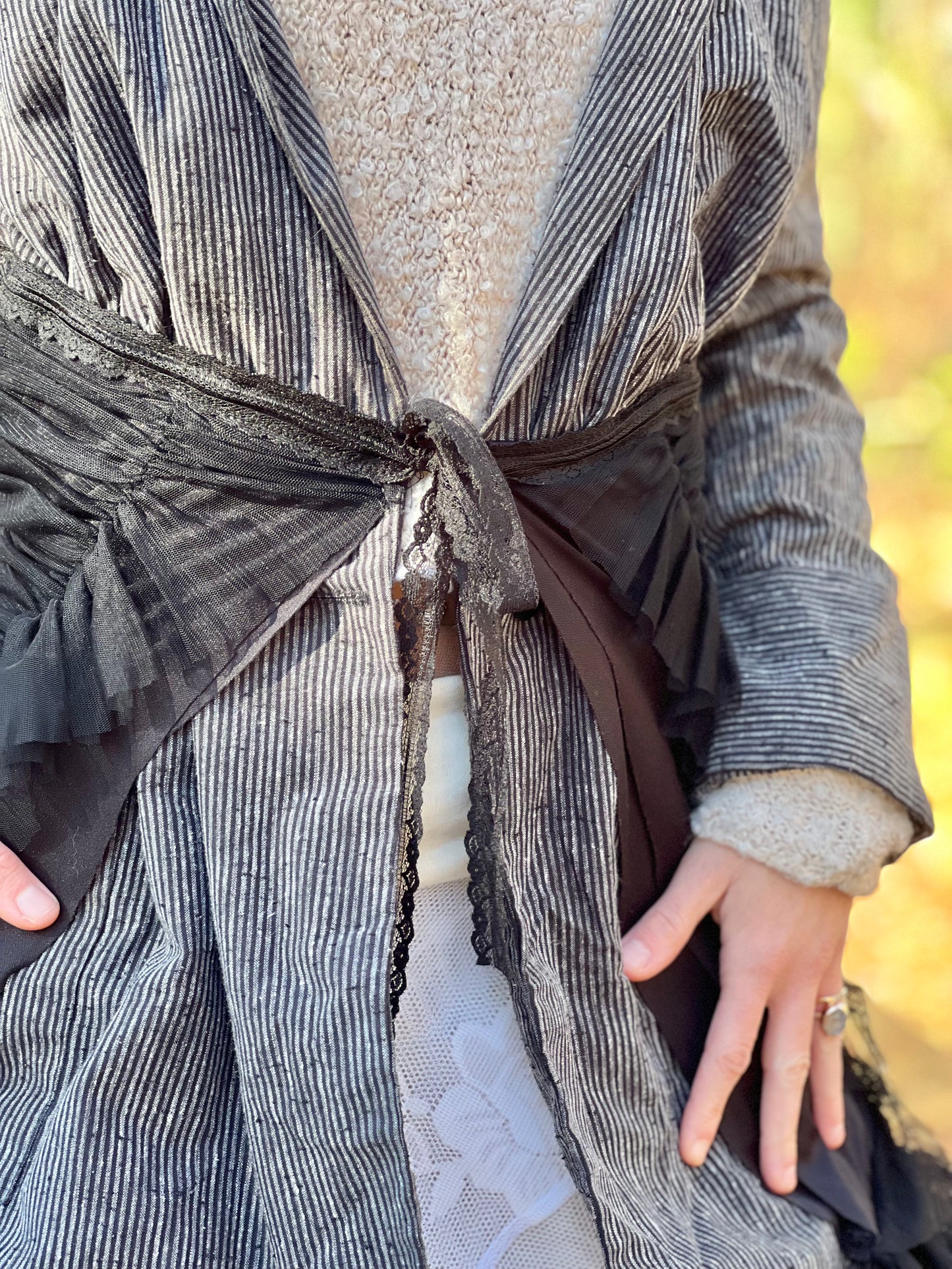 'Smoke' Layered Dark Fantasy Coat