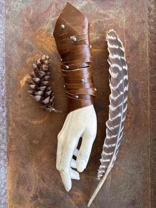 Long Brown Slashed Cuff