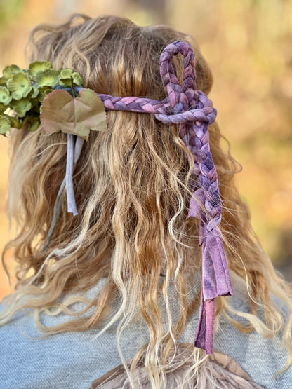 Orchid & Mauve Braided Faerie Headband