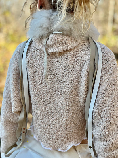 Bone & Fur Leather Neck Harness