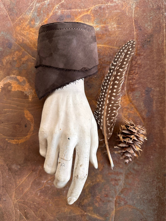 Brown Soft Suede Cuff