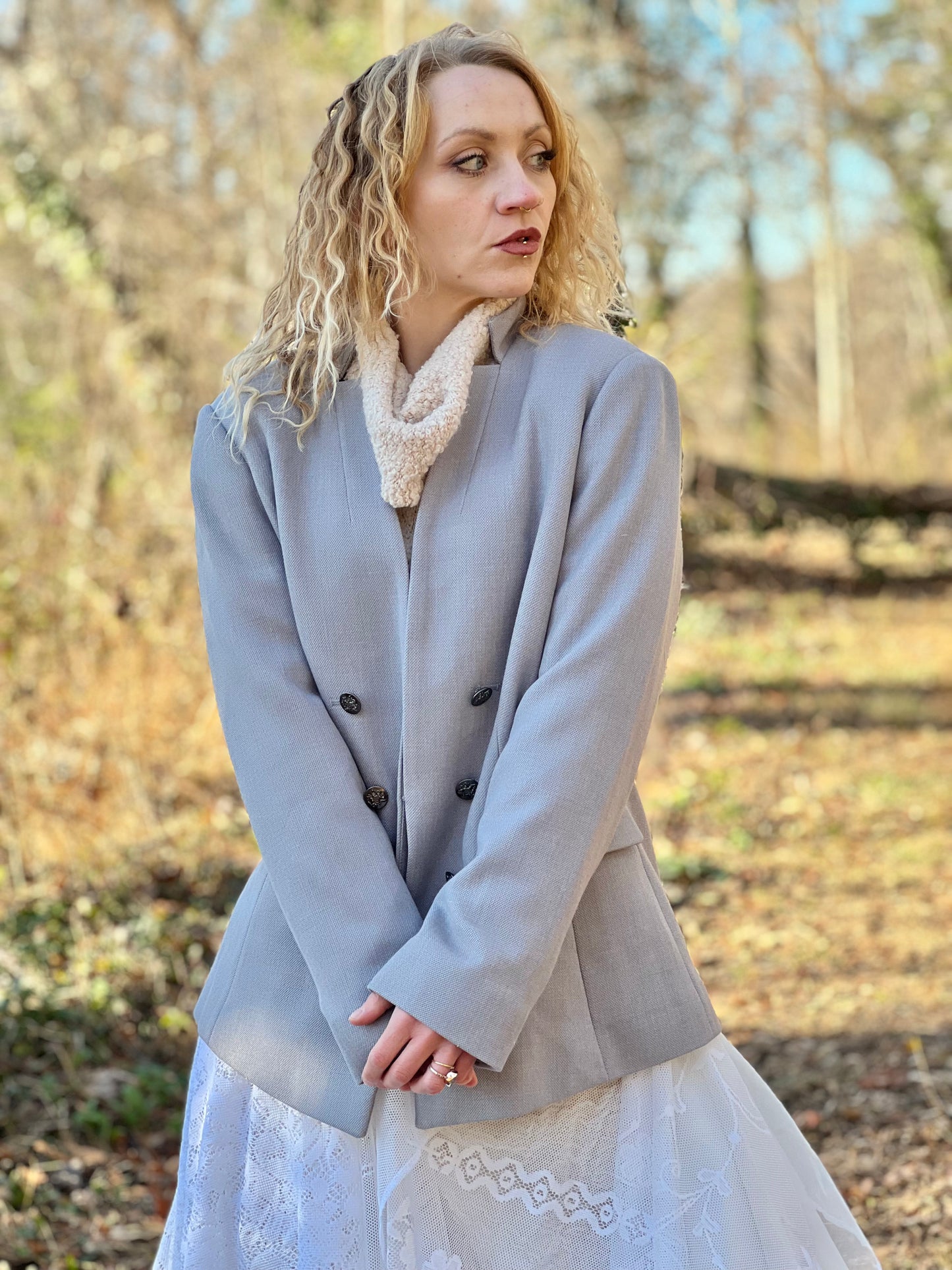 Cargo & Faux Fur Blazer