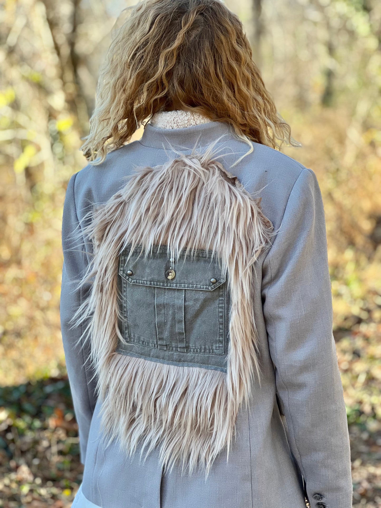 Cargo & Faux Fur Blazer