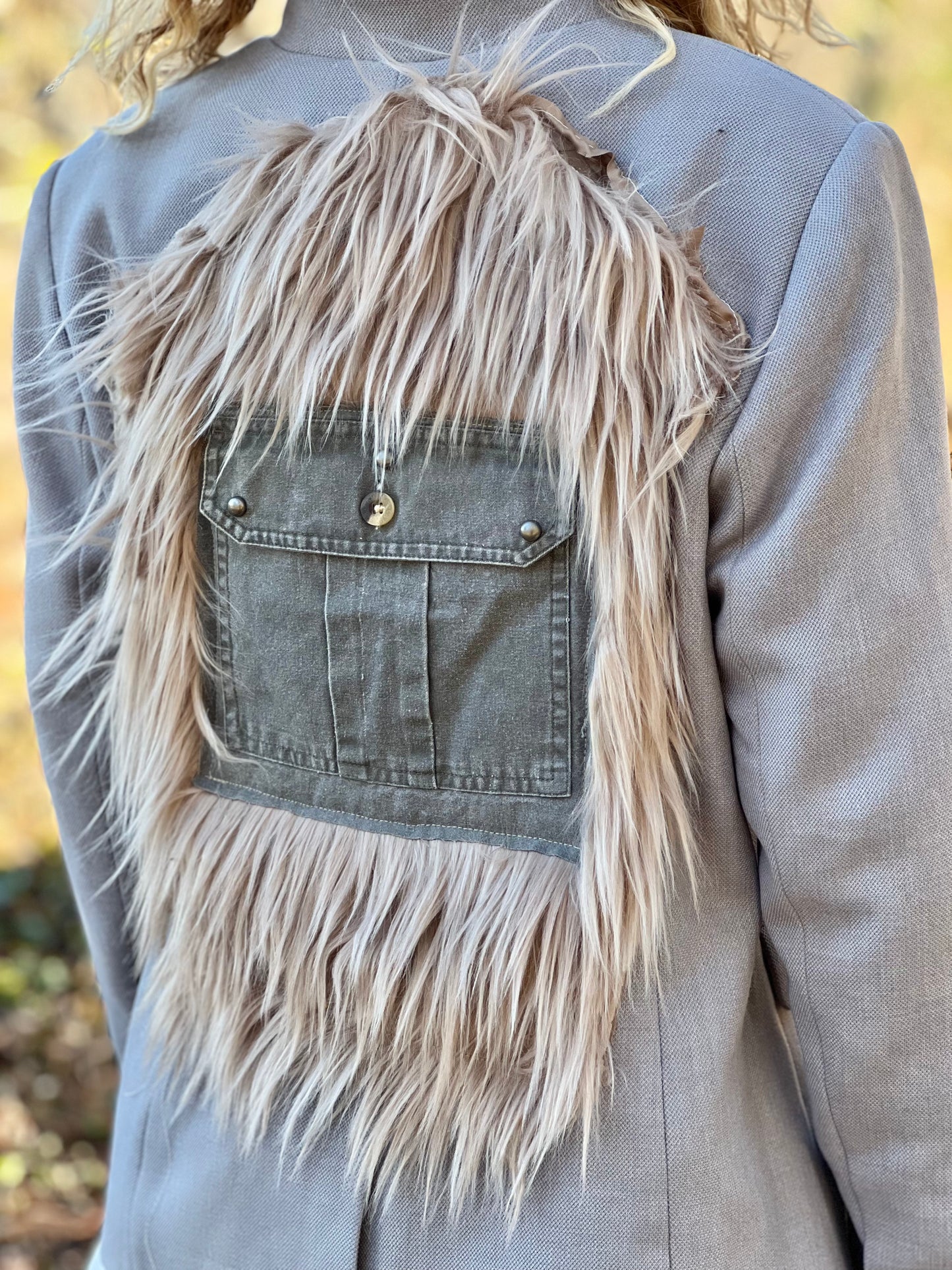 Cargo & Faux Fur Blazer