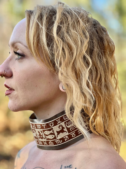Zodiac Wheel Neck Choker