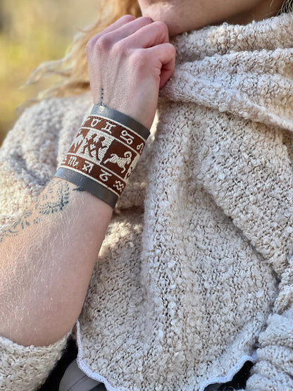 Zodiac Wheel Wrist Cuff