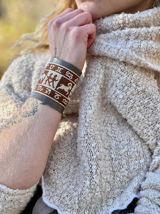 Zodiac Wheel Wrist Cuff