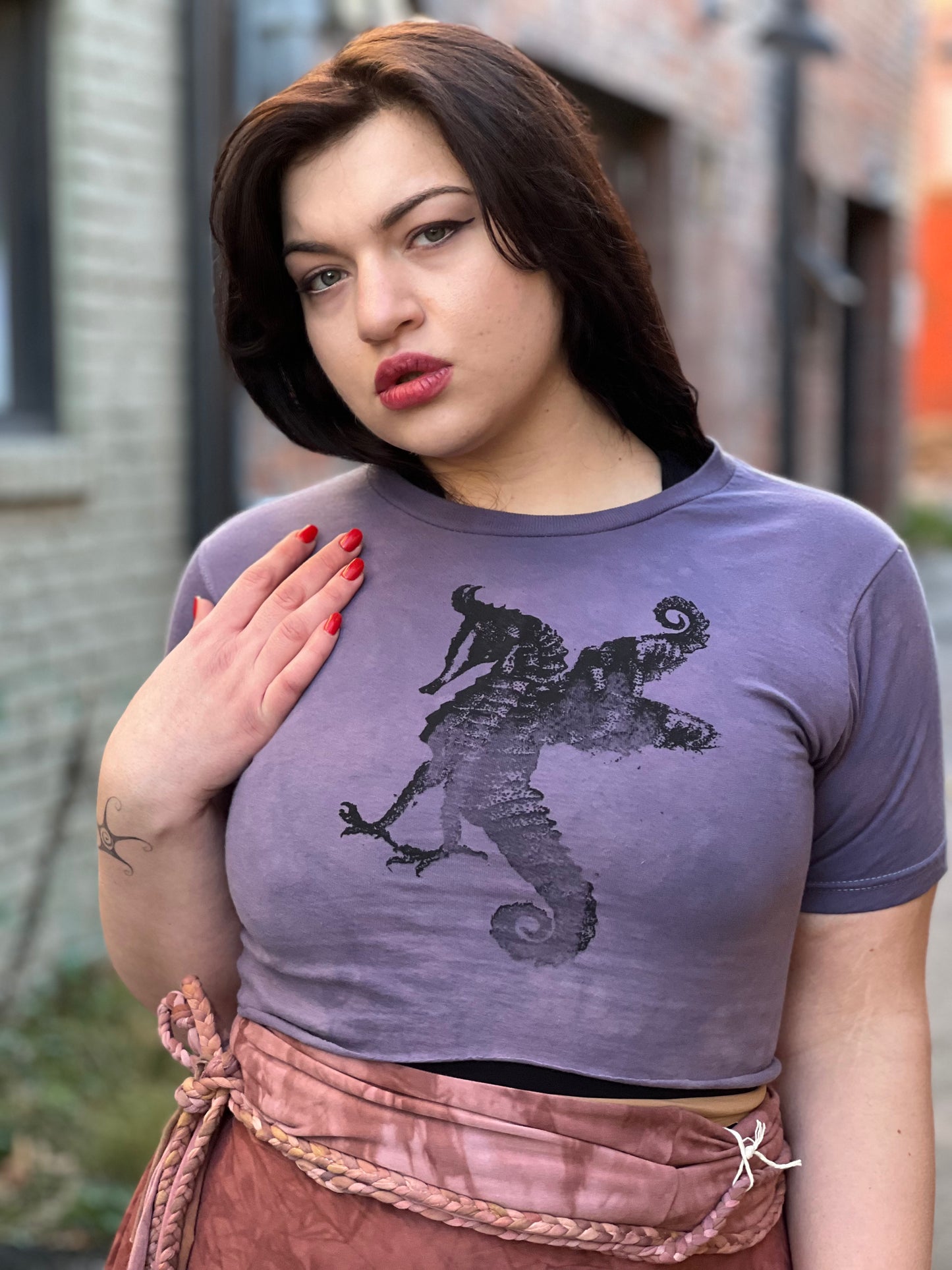 LO - Lavender 'Seahorse' 100% Organic Cotton Shirt