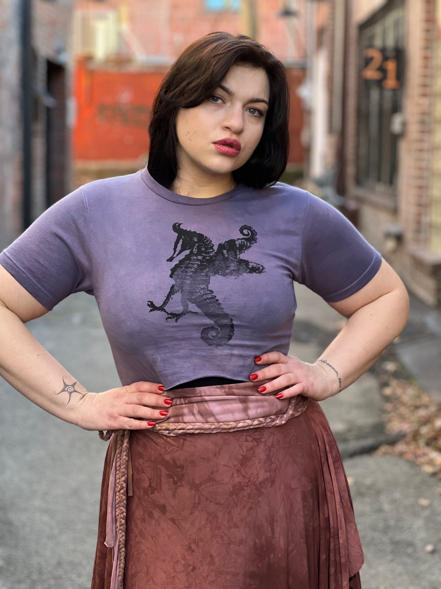 LO - Lavender 'Seahorse' 100% Organic Cotton Shirt