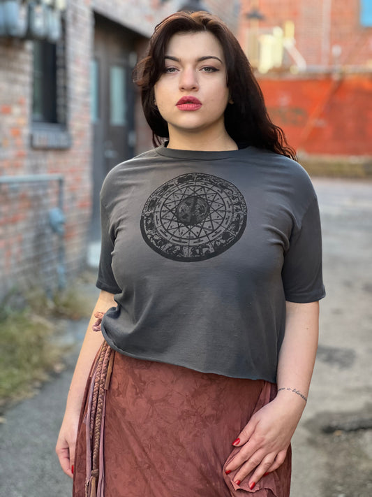 LO - Grey 'Zodiac Wheel' 100% Organic Cotton Shirt