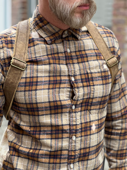 Soft Brown Leather Backpack