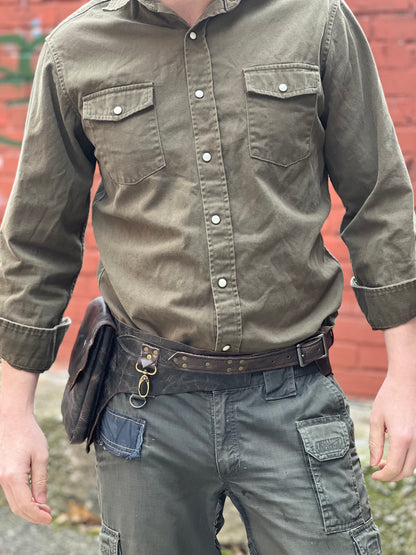 Dark Brown 1 Pocket Belt