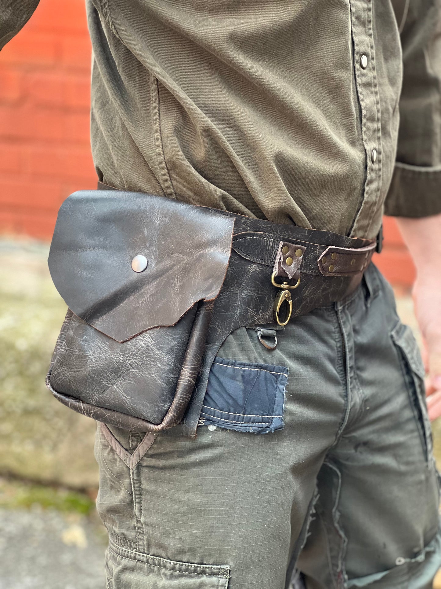 Dark Brown 1 Pocket Belt