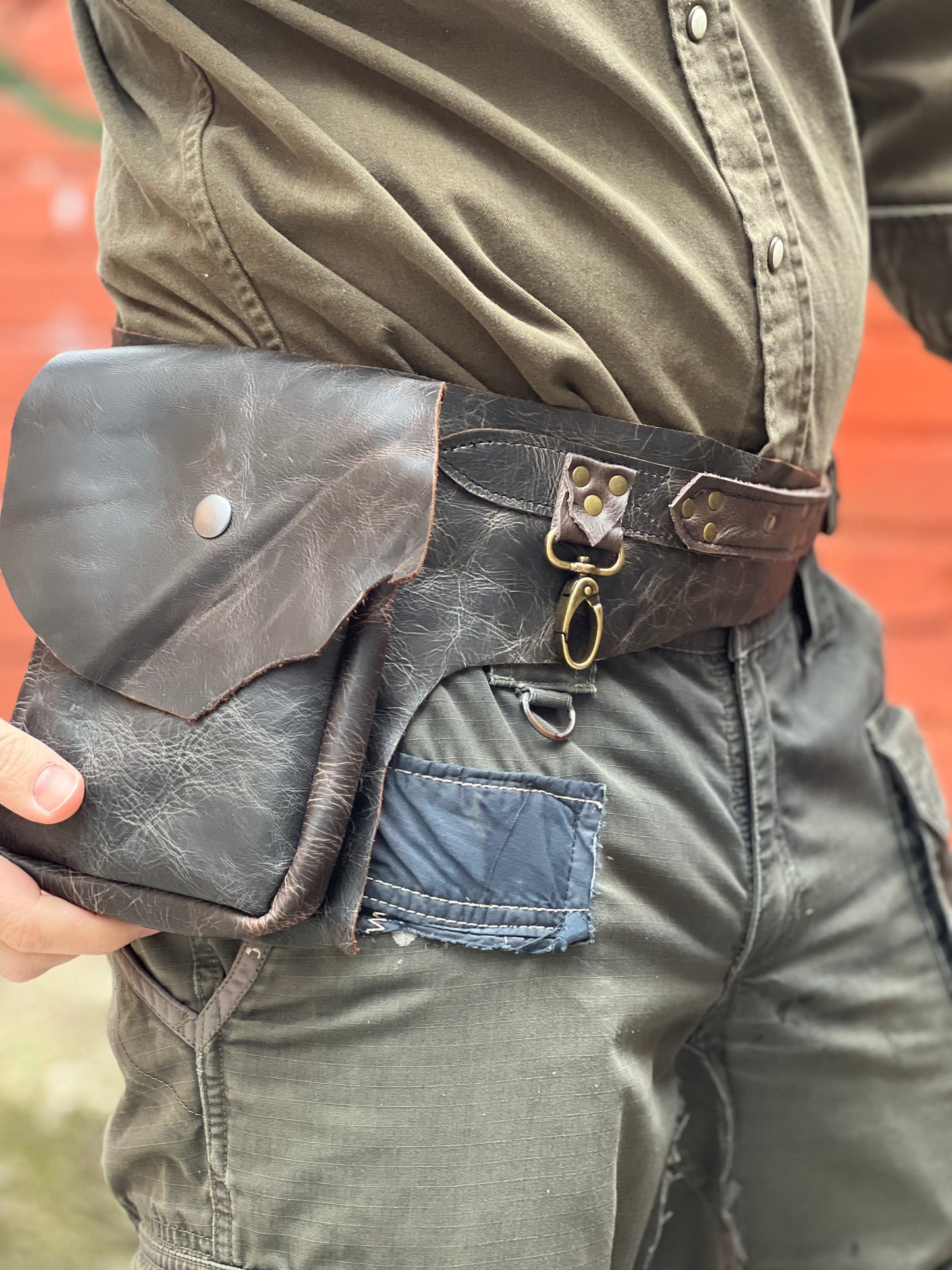 Dark Brown 1 Pocket Belt