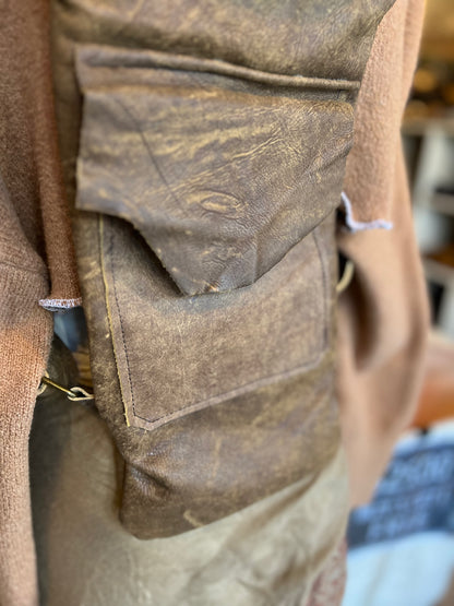 Amanita Tattooed Leather Backpack