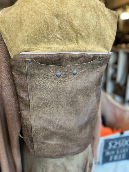 Faerie Frog Prince Tattooed Leather Backpack