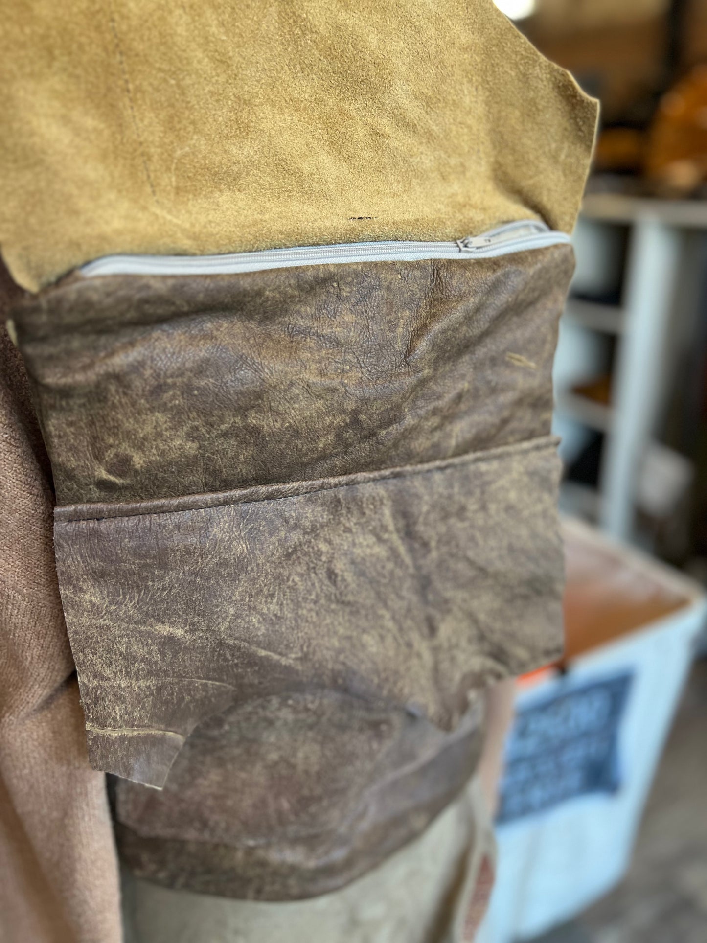 Reishi Mushroom Tattooed Leather Backpack