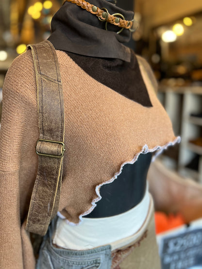 Reishi Mushroom Tattooed Leather Backpack