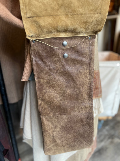 Snail & Faerie Tattooed Leather Crossbody