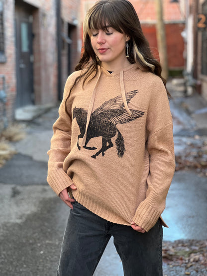 Beige Pegasus Sweater