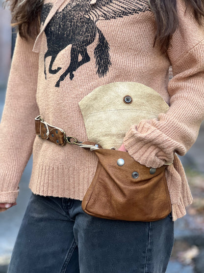 Sienna Leather Sling Pocket Belt