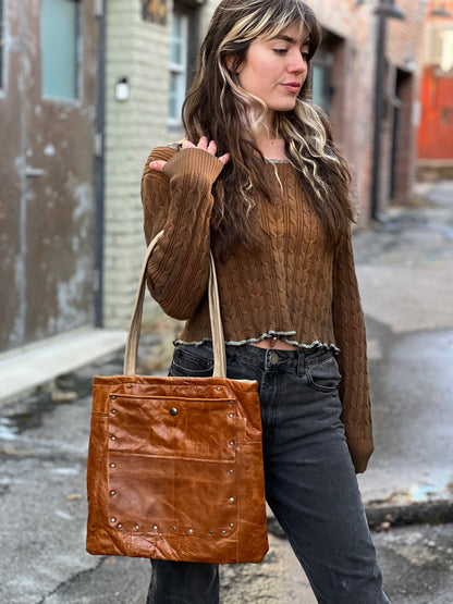 Sienna Leather Tote Bag