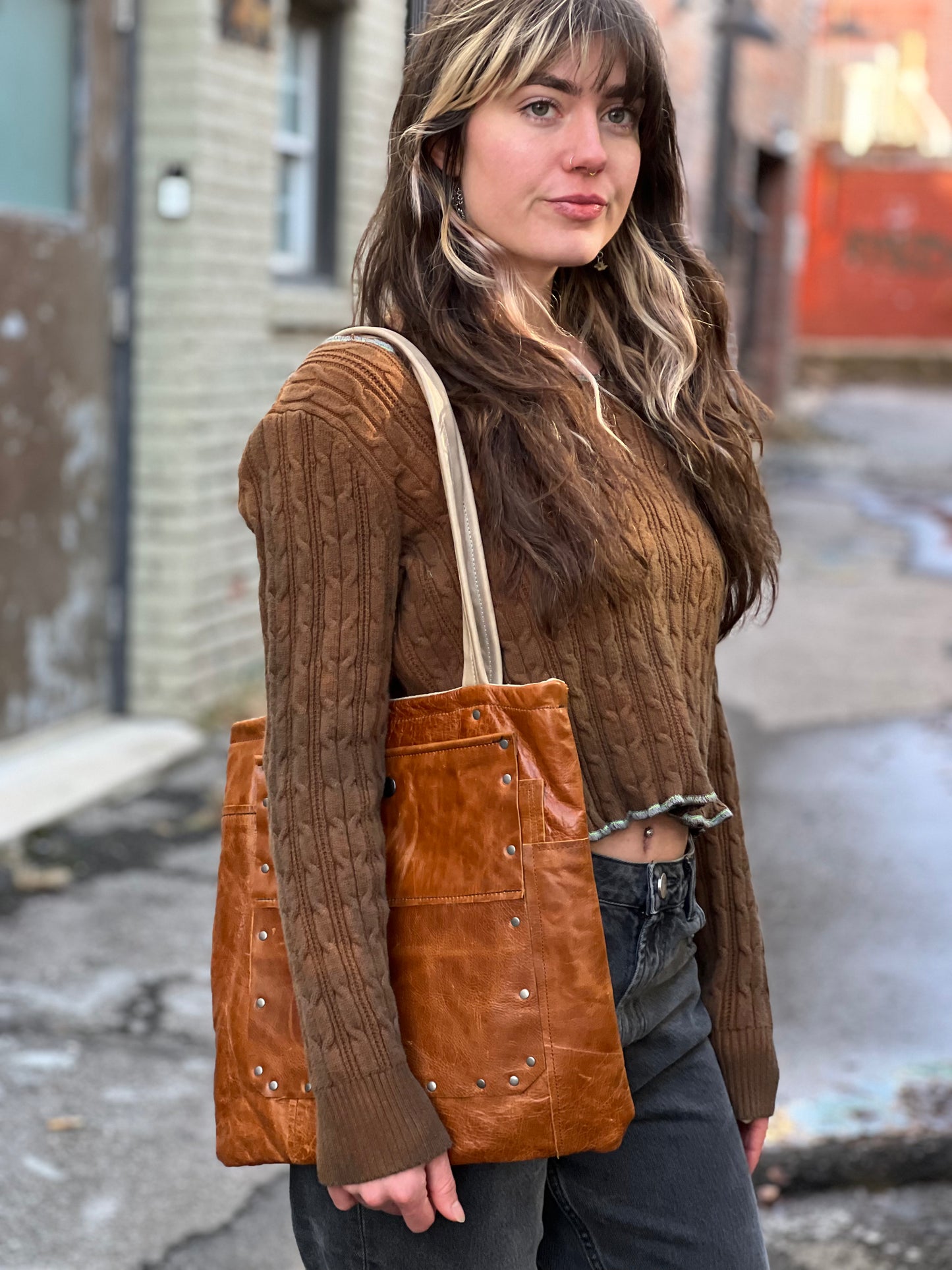 Sienna Leather Tote Bag