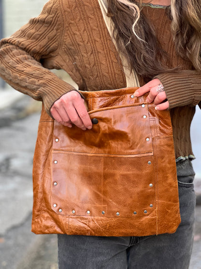 Sienna Leather Tote Bag