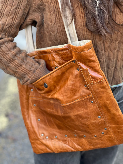 Sienna Leather Tote Bag