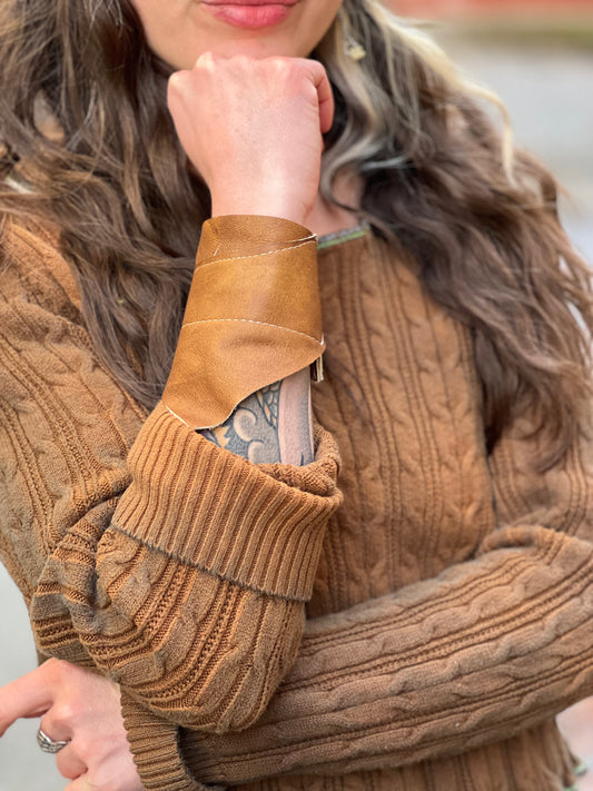 Simple Sienna Leather Cuff
