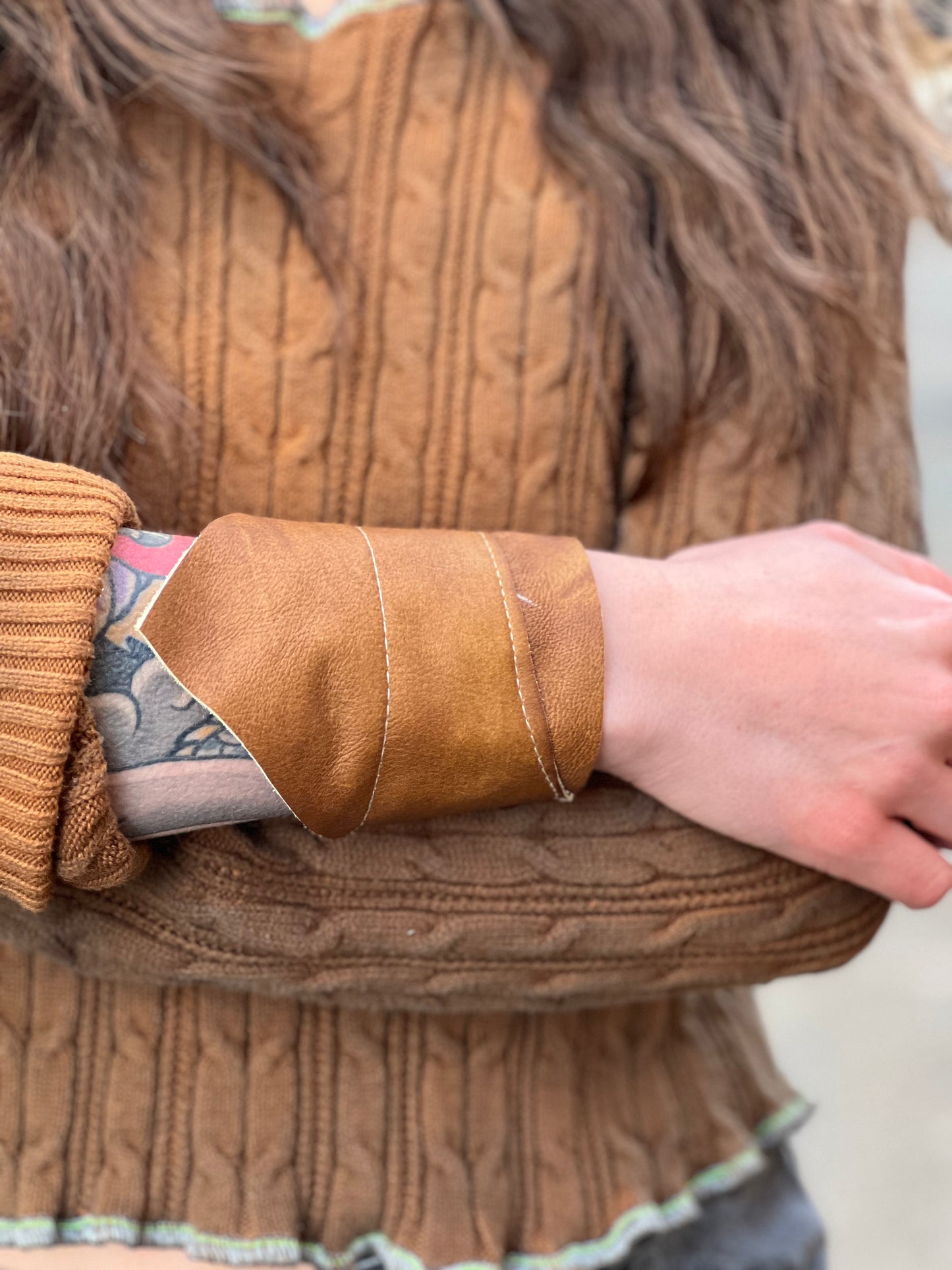 Simple Sienna Leather Cuff