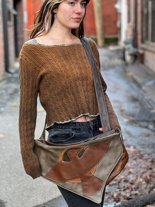 Sienna Bird Leather Multi Pocket Bag