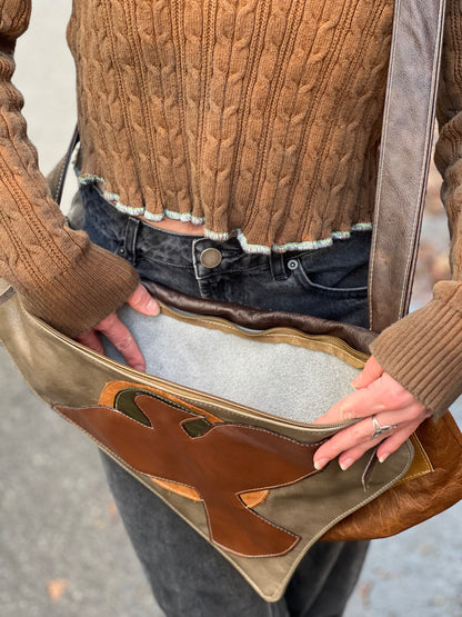 Sienna Bird Leather Multi Pocket Bag