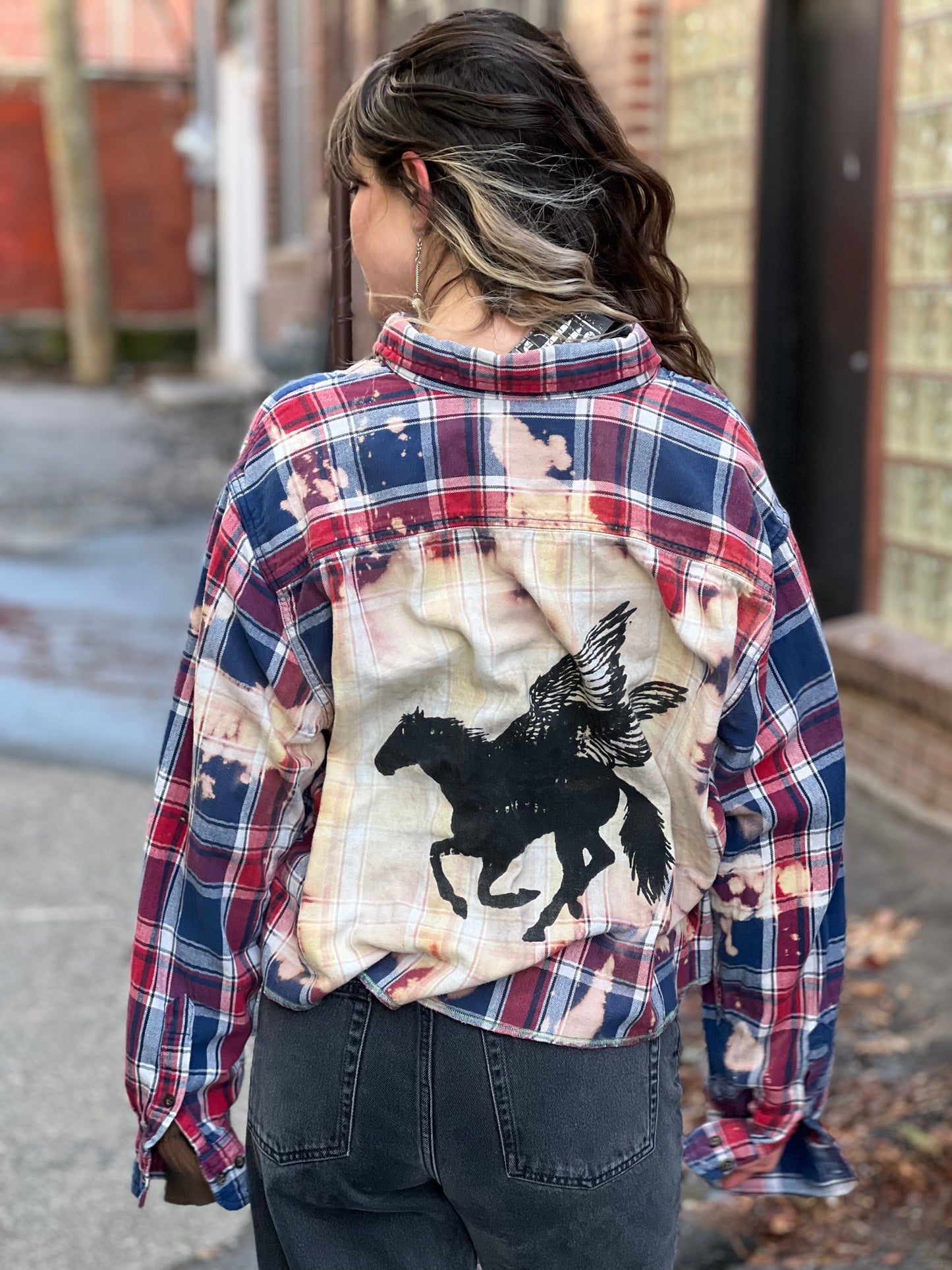 Pegasus Crop Flannel