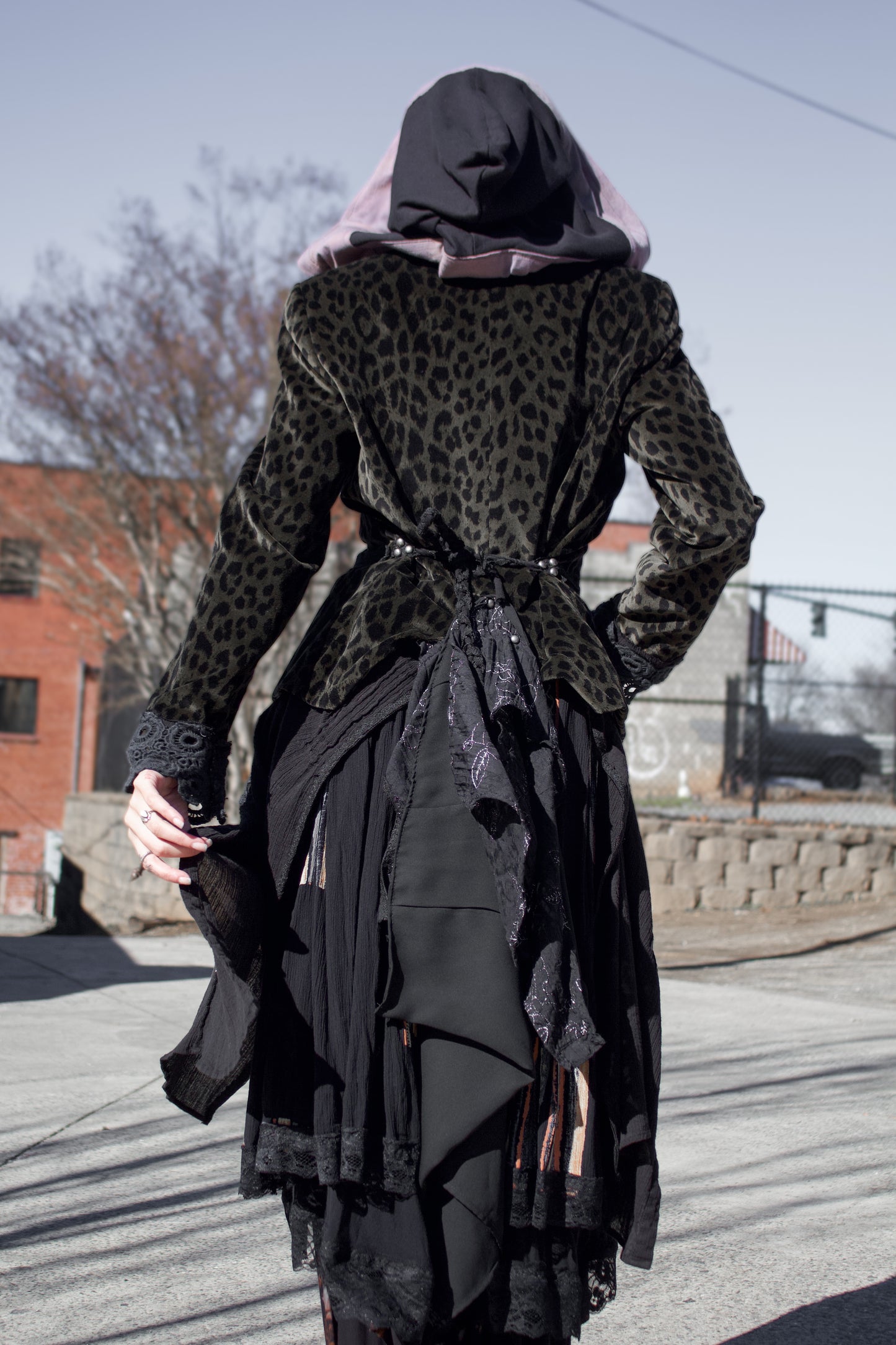 Velvet Cheetah Fantasy Long Duster Coat (Sm - Med)