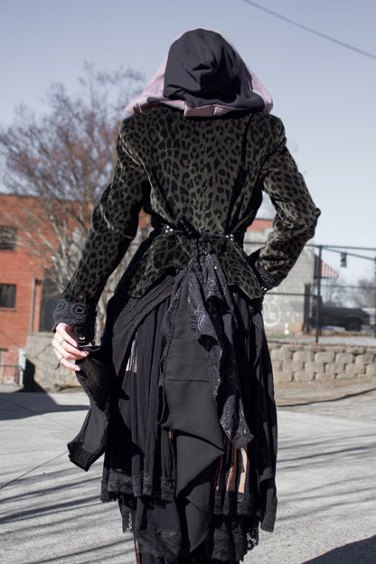 Velvet Cheetah Fantasy Long Duster Coat (Sm - Med)