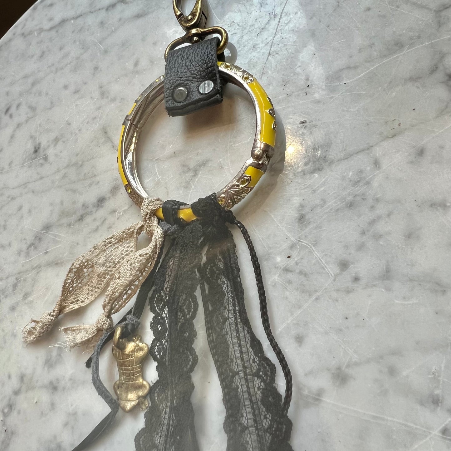Yellow Bangle Keychain