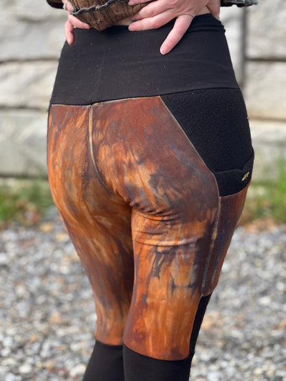 "Mars" Blocked Bamboo Fleece Crossfox Leggings