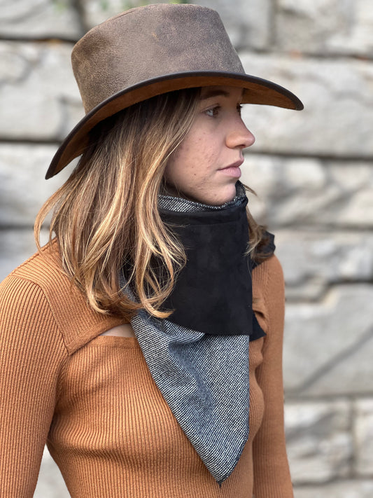 Leather Neckerchief Scarf