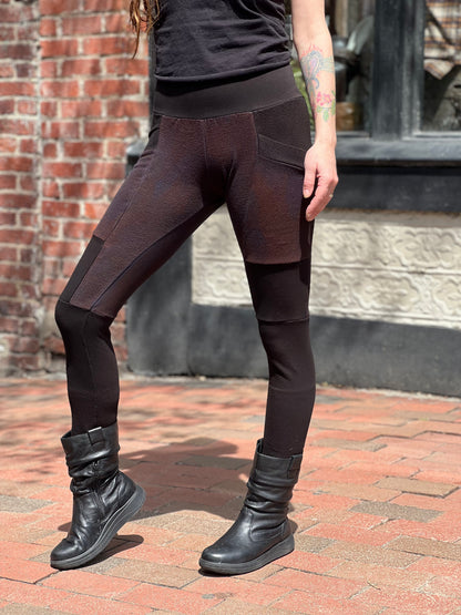 "Almost Midnight" Bamboo Fleece Crossfox Leggings