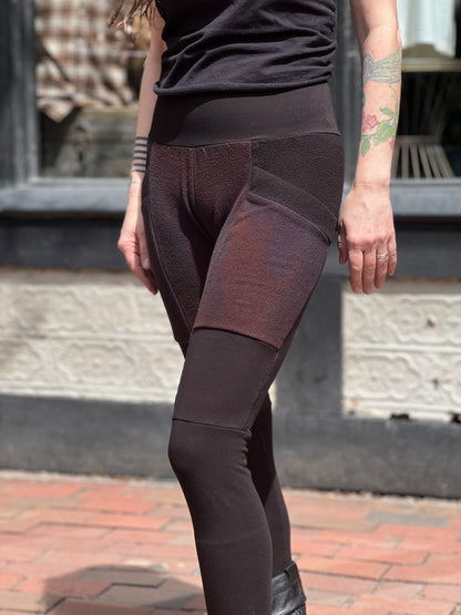 "Almost Midnight" Bamboo Fleece Crossfox Leggings