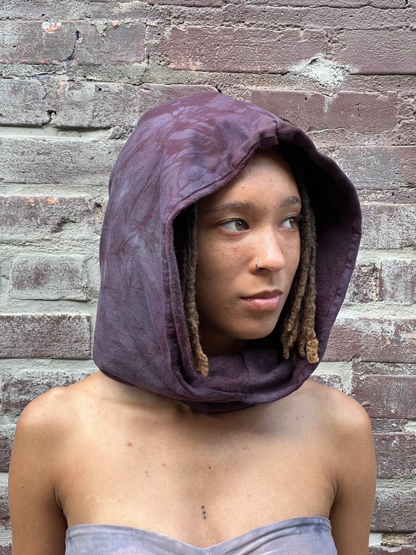 Amethyst Bamboo Fleece Veil Hood
