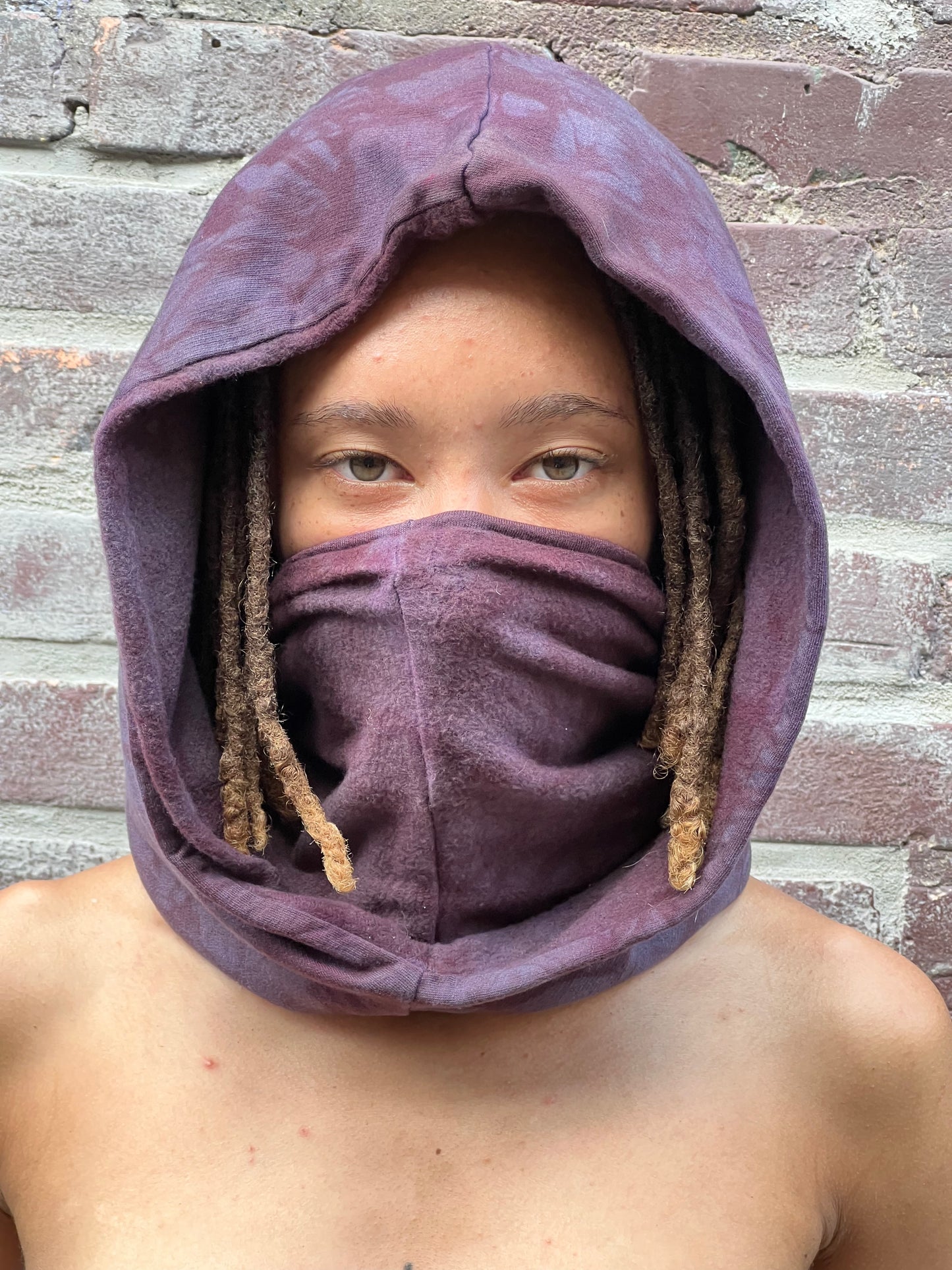 Amethyst Bamboo Fleece Veil Hood