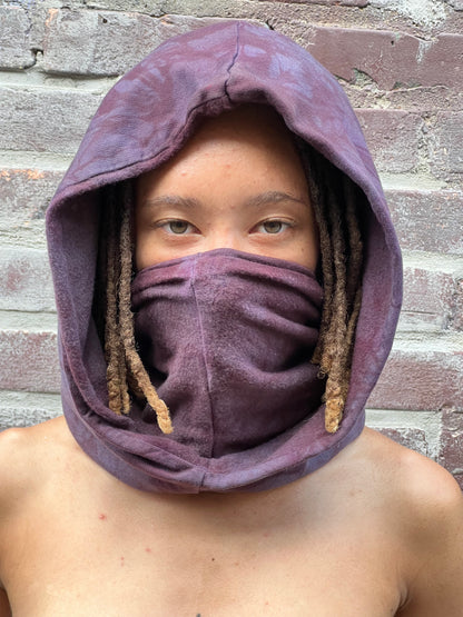 Amethyst Bamboo Fleece Veil Hood