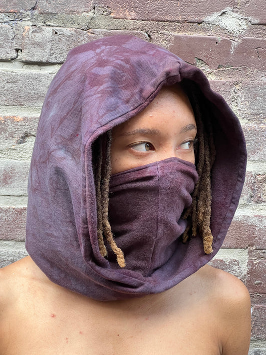 Amethyst Bamboo Fleece Veil Hood