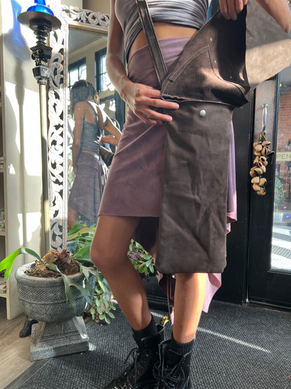 Turkey Tail Leather Crossbody Bag