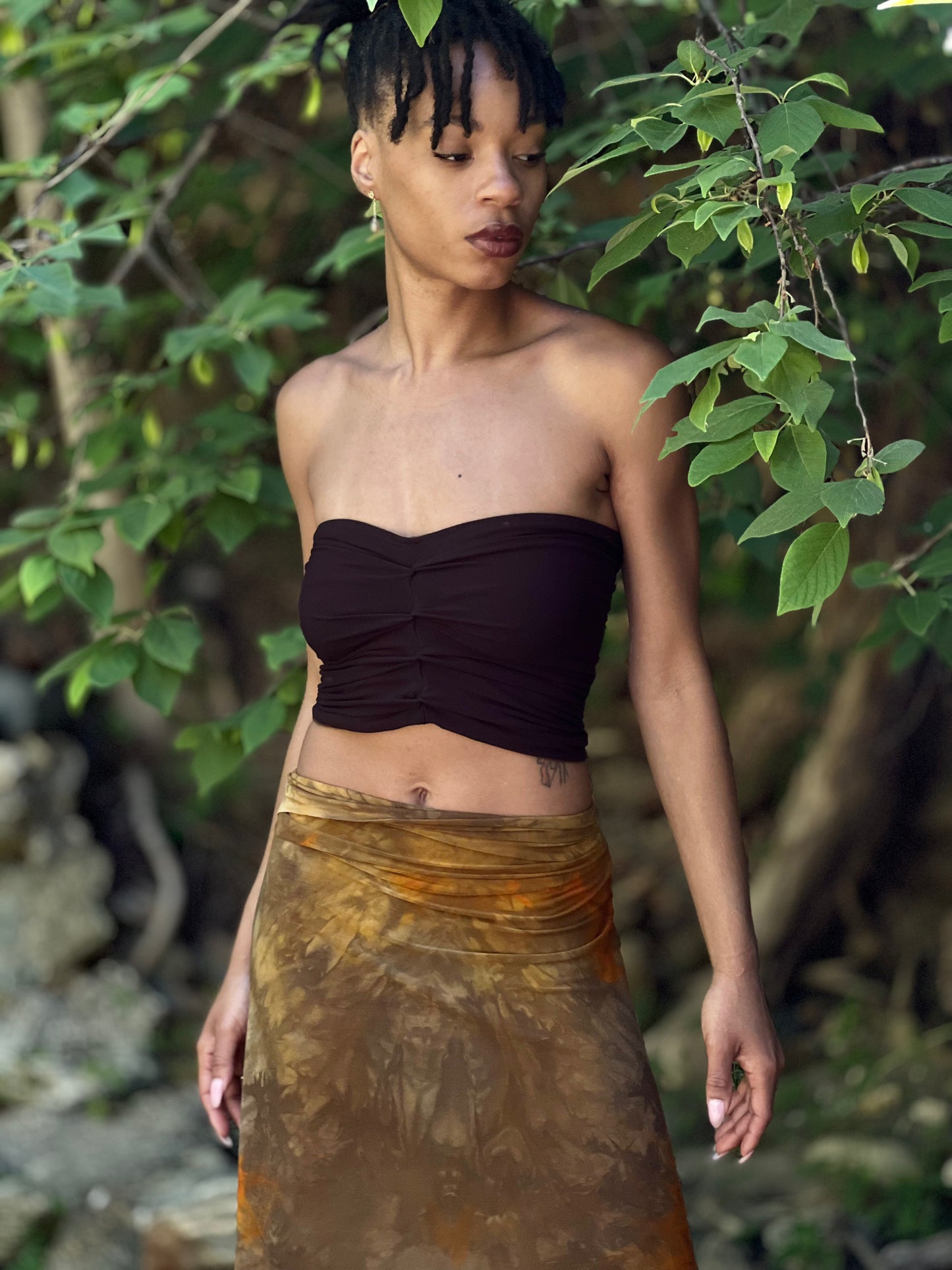 Brown & Black Reversible Bandeau (Small)